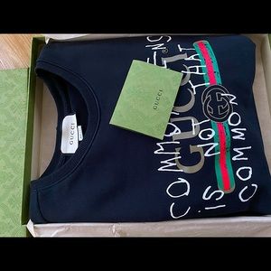 Authentic Rare Gucci Common Sense Black Sweatshirt
